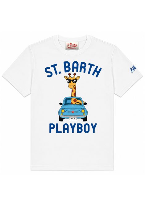 T-shirt con stampa SAINT BARTH | DN0001 DENVER JR01957L GIRAFFE DRIVER 01N